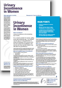 Urinary Incontinence In Women